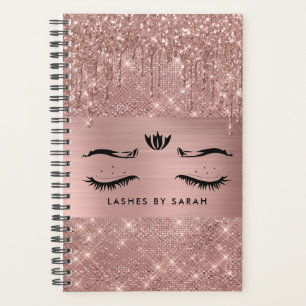 Livre de rendez-vous rose Gold Lashes