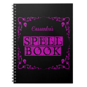 Livre de sorts gothique violet personnalisé