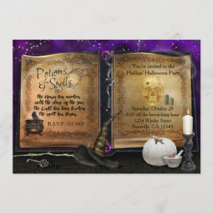LIVRE DE SORTS MAGIQUES Invitation pour une soirée