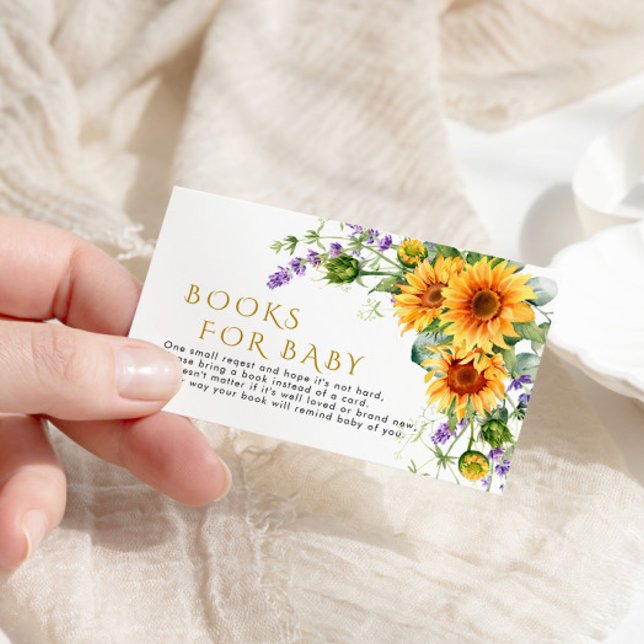 Livre de tournesol et lavande rustique pour carte  (Créateur téléchargé)