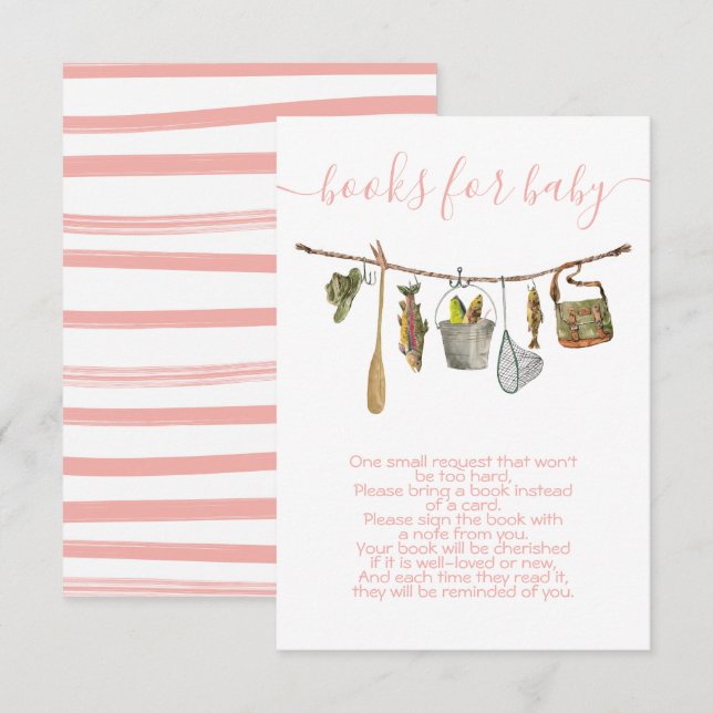 Livre de vêtements de pêche pour bébé Fille carte (Devant / Derrière)