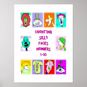 Livre de visages idiots #1 : Affiche des nombres 1