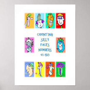 Livre de visages idiots à compter #5 : Affiche des