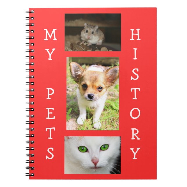 Livre d'enregistrement de l'historique de mes anim (Devant)