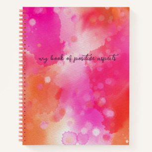 Livre des aspects positifs Carnet aquarelle