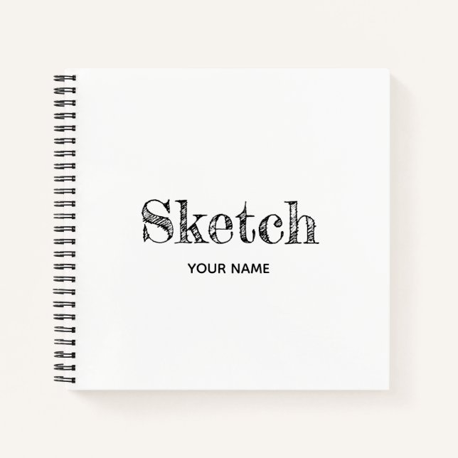 Livre d'esquisse avec votre nom Artiste Notebook (Devant)