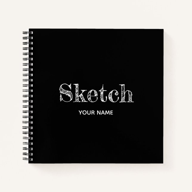 Livre d'esquisse avec votre nom Artiste Notebook (Devant)