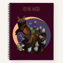 Livre d'esquisse Kitsune and Columbine Flowers