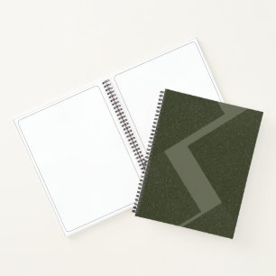 Livre d'esquisse vert Moss personnalisé