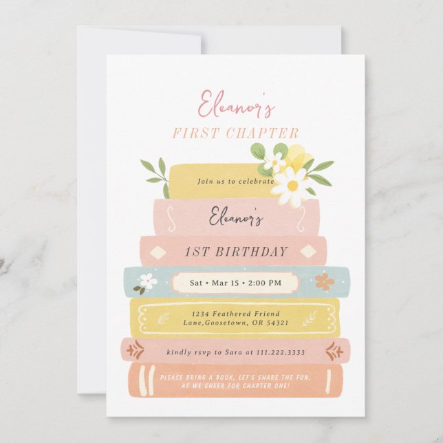 Livre d'histoire de premier chapitre Invitation d' (Devant)