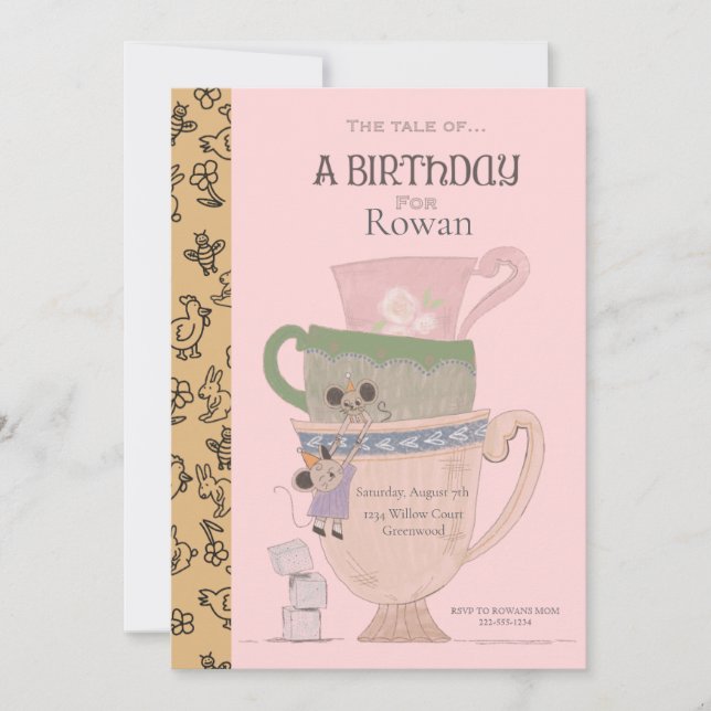 Livre d'histoire Invitation de fête d'anniversaire (Devant)