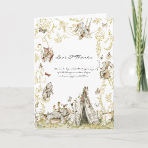 Livre d'histoires   Merci du Baby shower forestier
