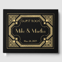 Livre d'hôtes Art Déco Mariage