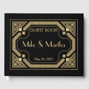 Livre d'hôtes Art Déco Mariage