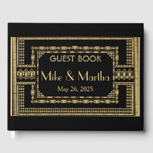 Livre d'hôtes Art Déco Mariage