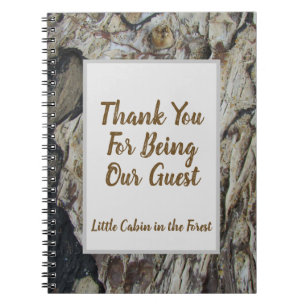 Livre d'hôtes Driftwood Grain Photo Rustic Woodgra