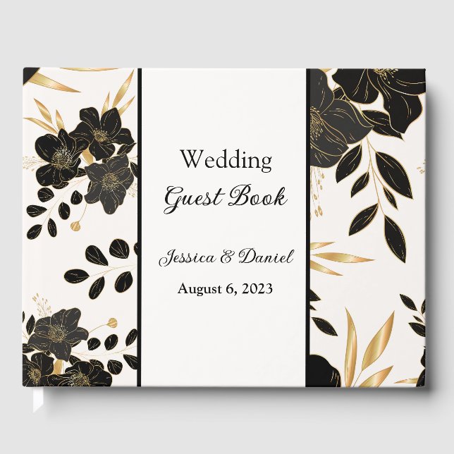 Livre d'hôtes Floral Mariage (Recto)
