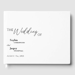 Livre d'hôtes Mariage classique moderne
