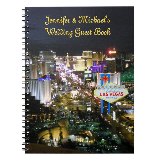 Livre d'hôtes Mariage de Las Vegas (Devant)