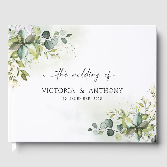 Livre d'hôtes Mariage de verdure (Recto)
