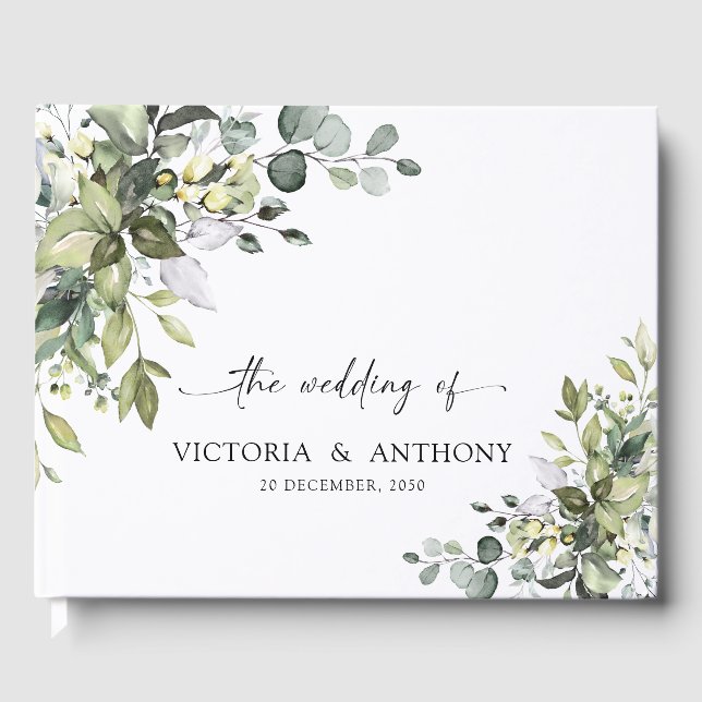 Livre d'hôtes Mariage de verdure (Recto)