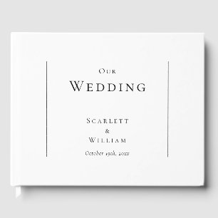 Livre d'hôtes Mariage moderne simple