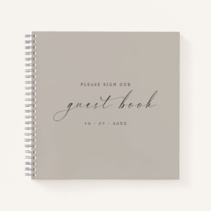 Livre d'hôtes minimaliste moderne pour Mariage