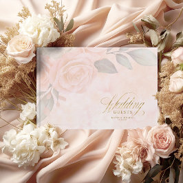 Livre d'hôtes Soft Blush Rose Mariage ID828