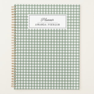 Livre d'idées personnalisées Plaid Vert mignon
