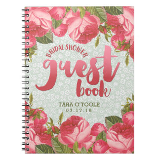 Livre d'invité blanc et vert de Fête de la mariée