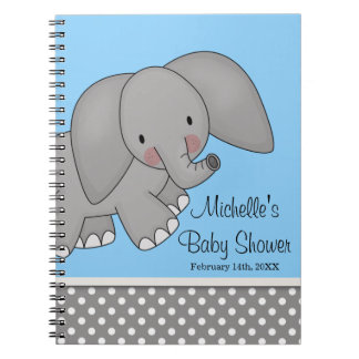 Livre d'invité bleu mignon de baby shower