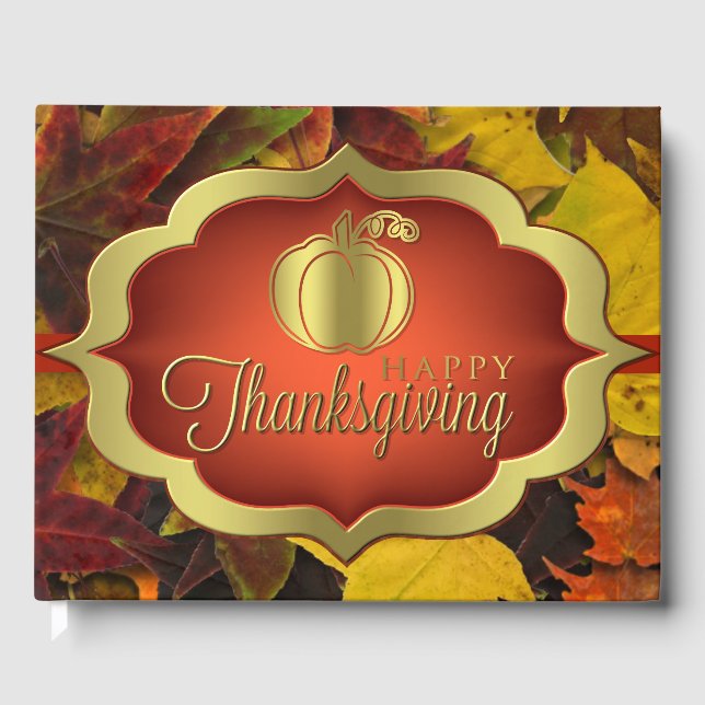 Livre d'invité - Bon thanksgiving automnal (Recto)