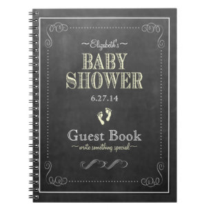 Livre d'invité de baby shower de jaune de regard