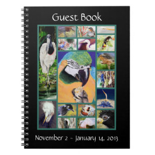 Livre d'invité de collage d'oiseau