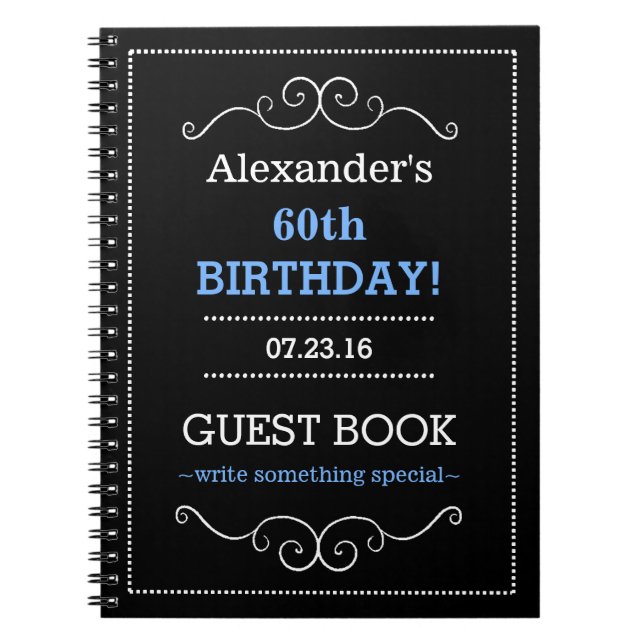 Livre d'invité de fête d'anniversaire de (Devant)