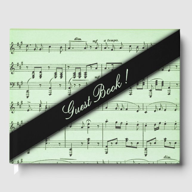 Livre d'invité de Green Sheet Music (Recto)