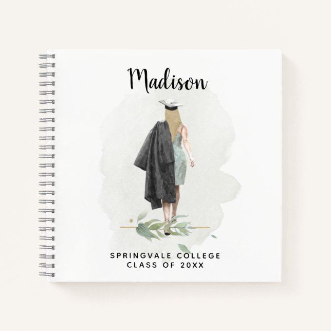 Livre d'invité de la fête de graduation de fille a (Devant)