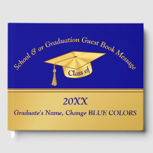 Livre d'invité de la fête de graduation personnali