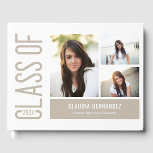 Livre d'invité de la fête de graduation simple Coo