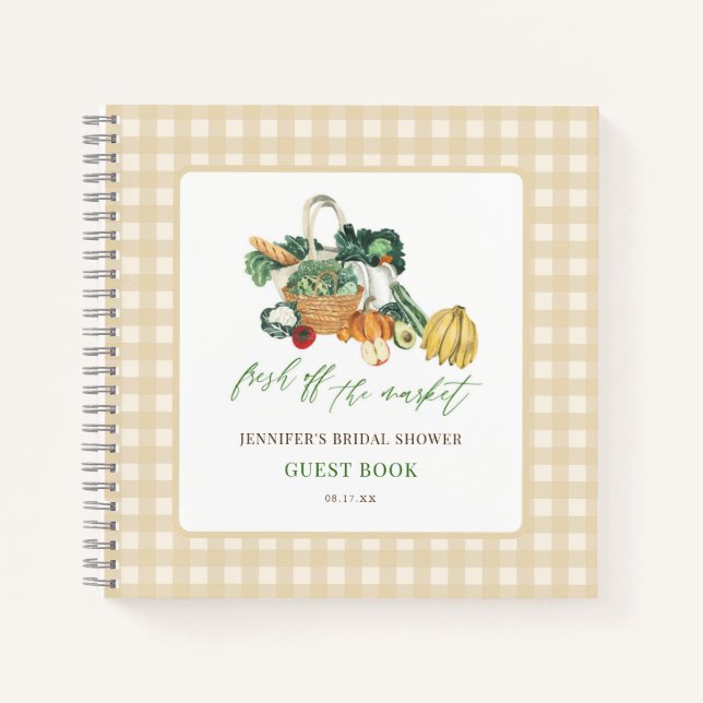 Livre D'Invité De La Fête des mariées Du Marché (Devant)