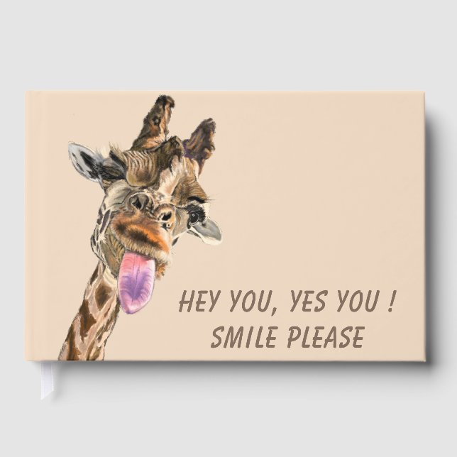 Livre d'invité de la Giraffe drôle - Texte personn (Recto)