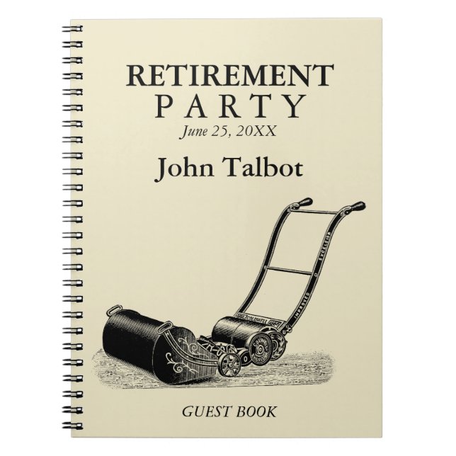 Livre d'invité de la partie de retraite de la tond (Devant)