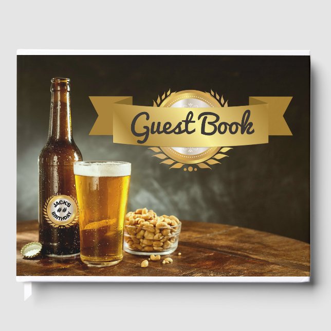 Livre d'invité de Mans Beer Birthday Party (Recto)