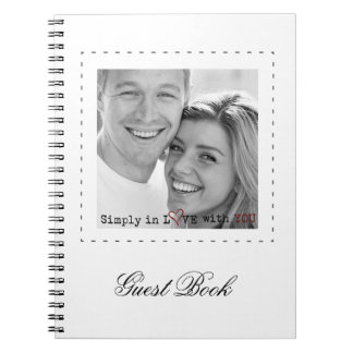livre d'invité de mariage de photo