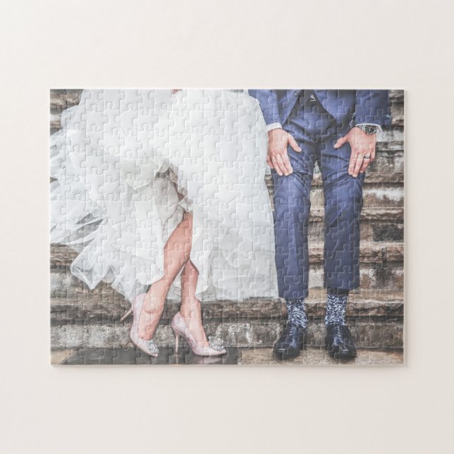 Livre d'invité de puzzle de mariage (Horizontal)