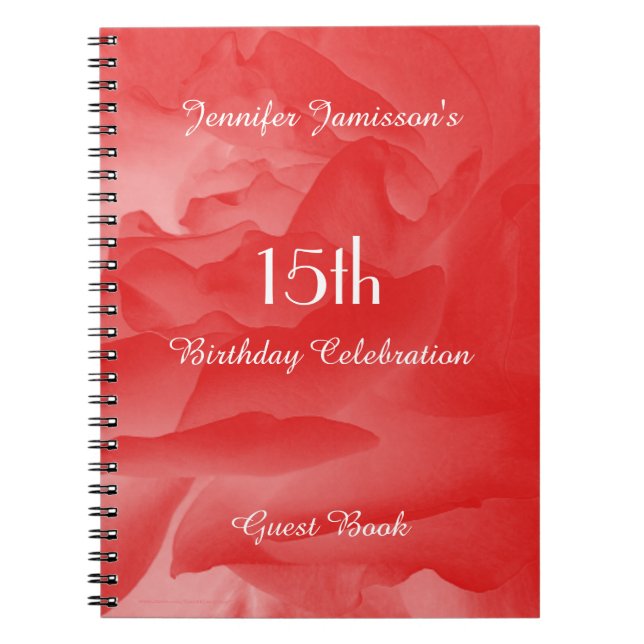 Livre d'invité du 15e anniversaire de la fête, Ros (Devant)