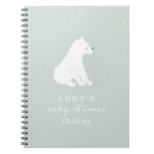 Livre d'invité du Baby shower de l'ours polaire