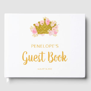 Livre d'invité du Baby shower Princess, Fairytale