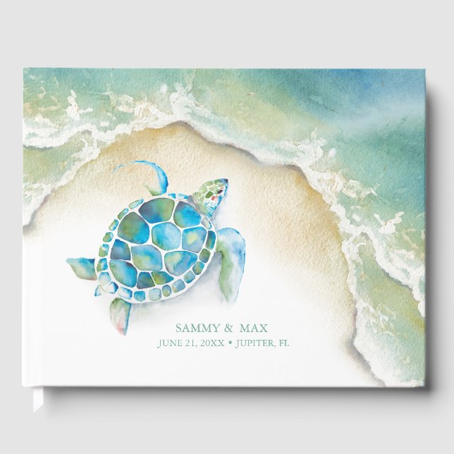 Livre d'invité du Mariage de l'océan tropical (Recto)