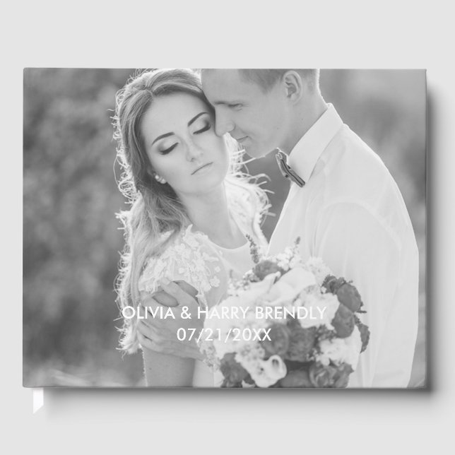 Livre d'invité du Mariage photo - Recouvrement de  (Recto)